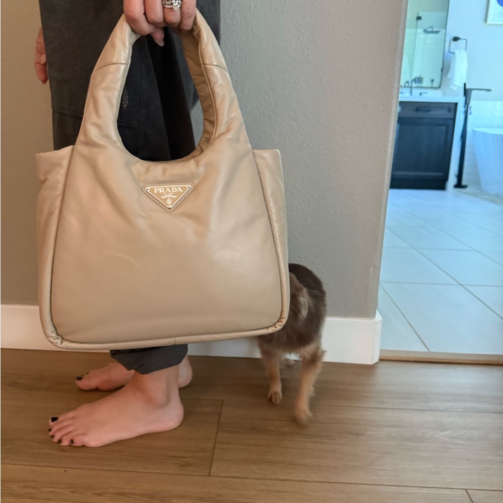 Prada Beige Women's Tote Bag - Picture 6 of 8